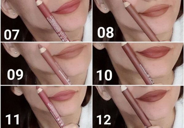 №07 Lipstick-pencil 4-in-1 matte waterproof with sharpener Violette